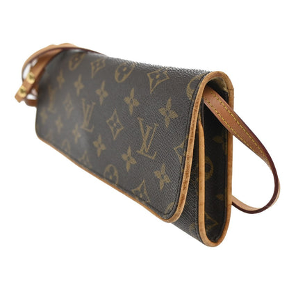 Louis Vuitton Twin Handbag Monogram Canvas, BROWN, CANVAS, Shoulder bag