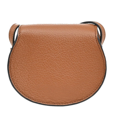 Chloe Marcie Crossbody Bag Leather, BROWN, LEATHER, Clutche & pouche