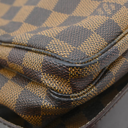Louis Vuitton Naviglio Handbag Damier, BROWN, CANVAS, Shoulder bag