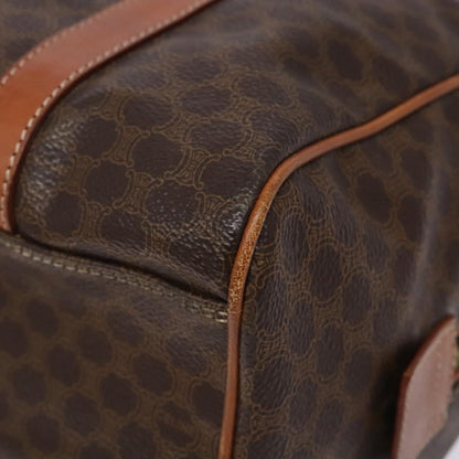 Celine Macadam Handbag Macadam with leather, BROWN, CANVAS, Handbag