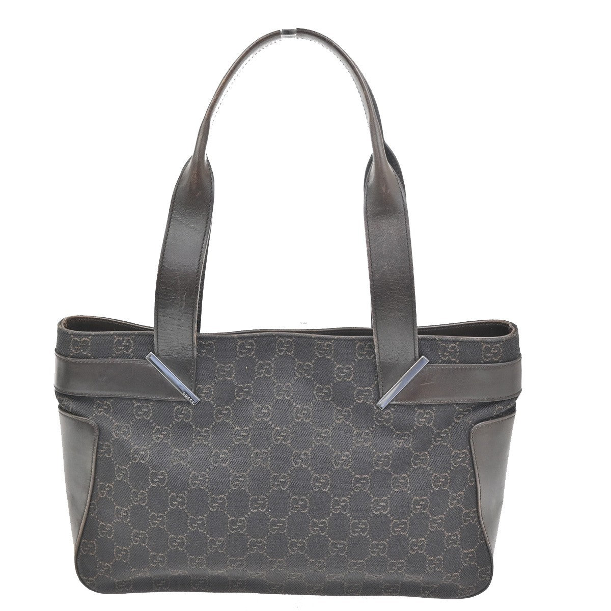 Gucci Vintage Shoulder Bag GG Coated Canvas, Brown, Canvas, Shoulder Bag