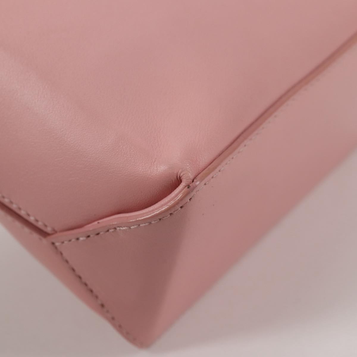 Chanel Essential Shopping Tote Leather, PINK, LEATHER, Tote bag