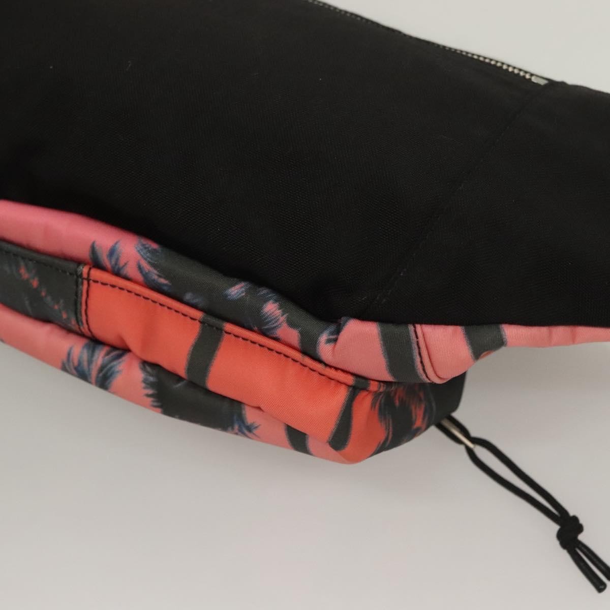 Saint Laurent Front Pocket Waist Bag Printed Nylon, PINK, NYLON, Shoulder bag