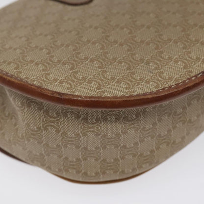 Celine Vintage Macadam Shoulder Bag Canvas, BEIGE, CANVAS, Shoulder bag