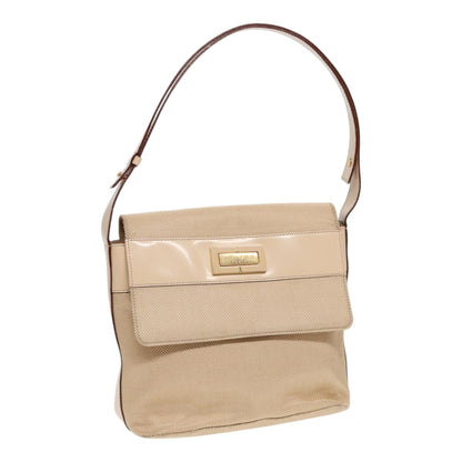 Celine Shoulder Bag Nylon, BEIGE, NYLON, Shoulder bag