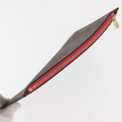 Louis Vuitton Neverfull Pochette Monogram Canvas, BROWN, CANVAS, Clutche & pouche