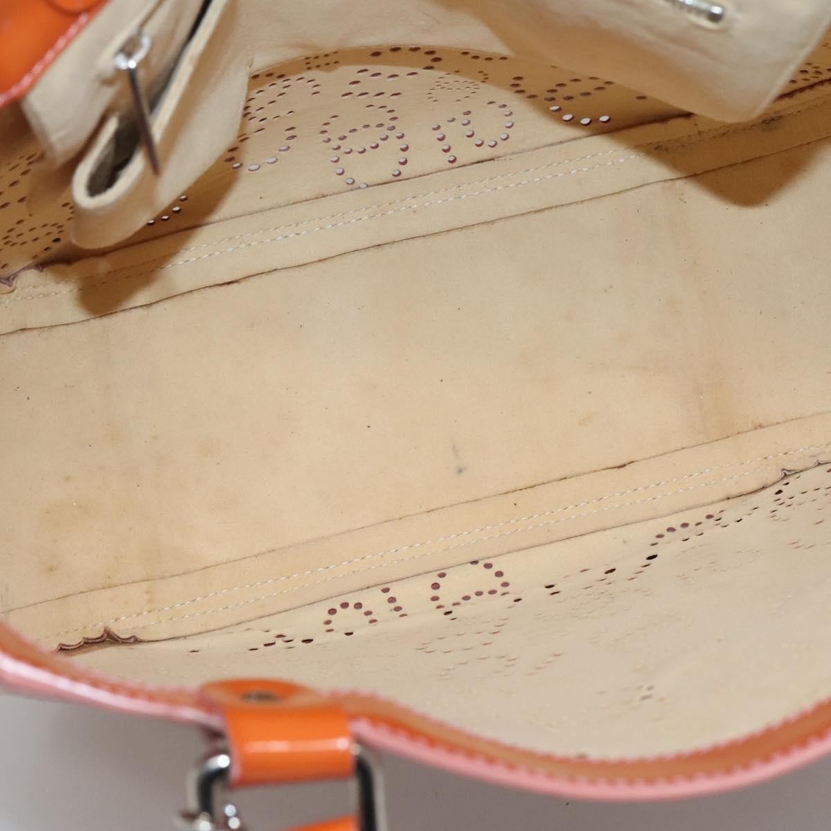 Chanel CC No.5 Shopping Tote Perforated Patent, ORANGE, PATENT_LEATHER, Tote bag