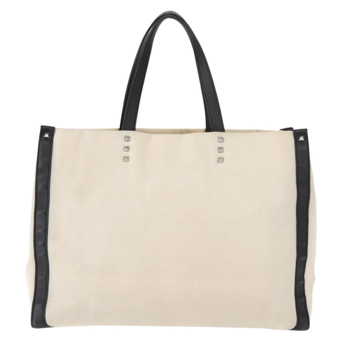 Valentino Garavani Grande Plage VLTN Tote Printed PVC with Leather, WHITE, CANVAS, Tote bag
