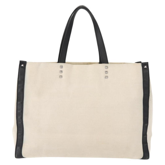 Valentino Garavani Grande Plage VLTN Tote Printed PVC with Leather, WHITE, CANVAS, Tote bag