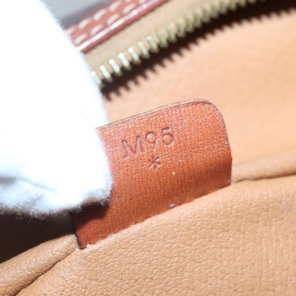 Celine Macadam Vanity Bag Canvas, BROWN, PVC, Travel bag