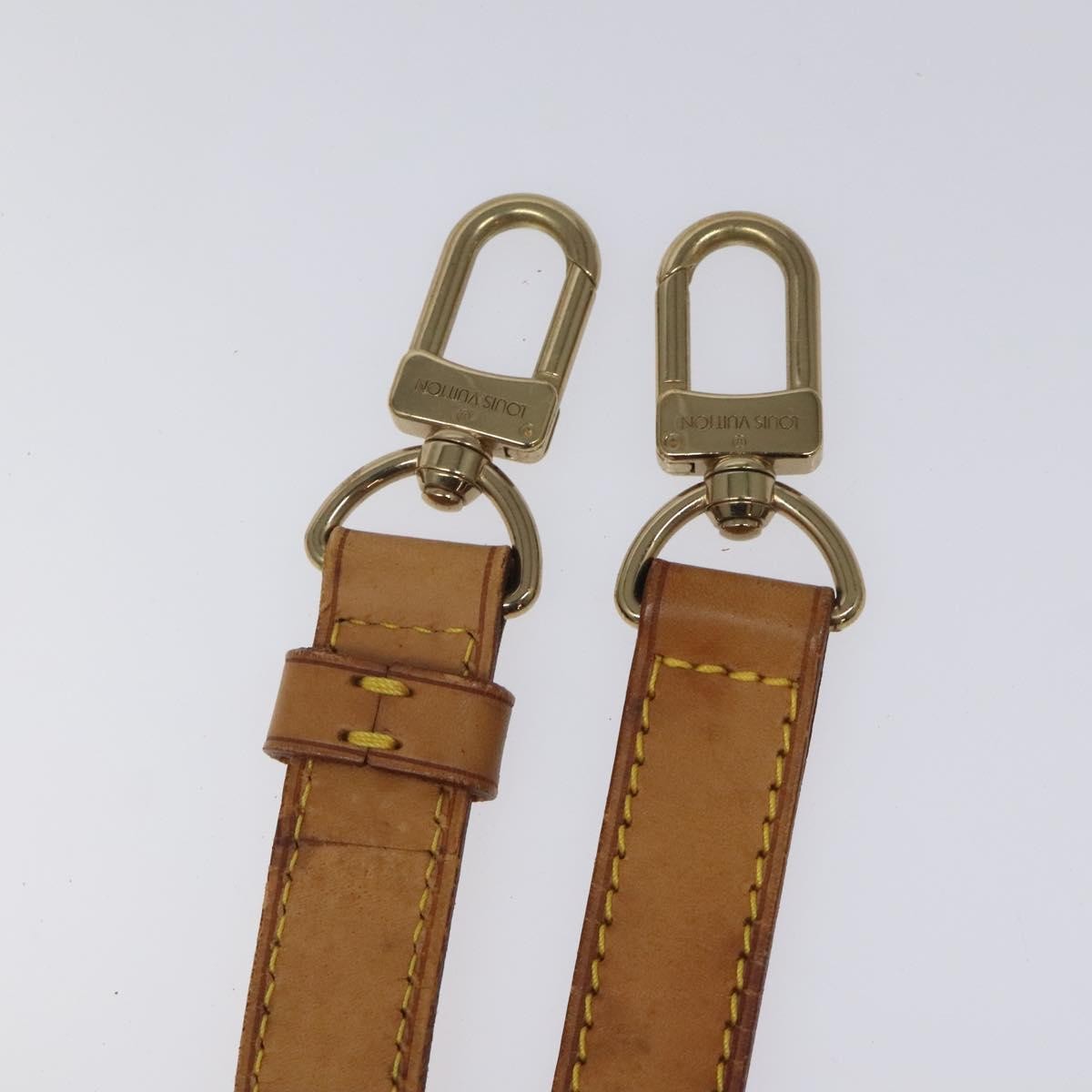Louis Vuitton Adjustable Shoulder Strap Vachetta Leather, BEIGE, LEATHER, Straps