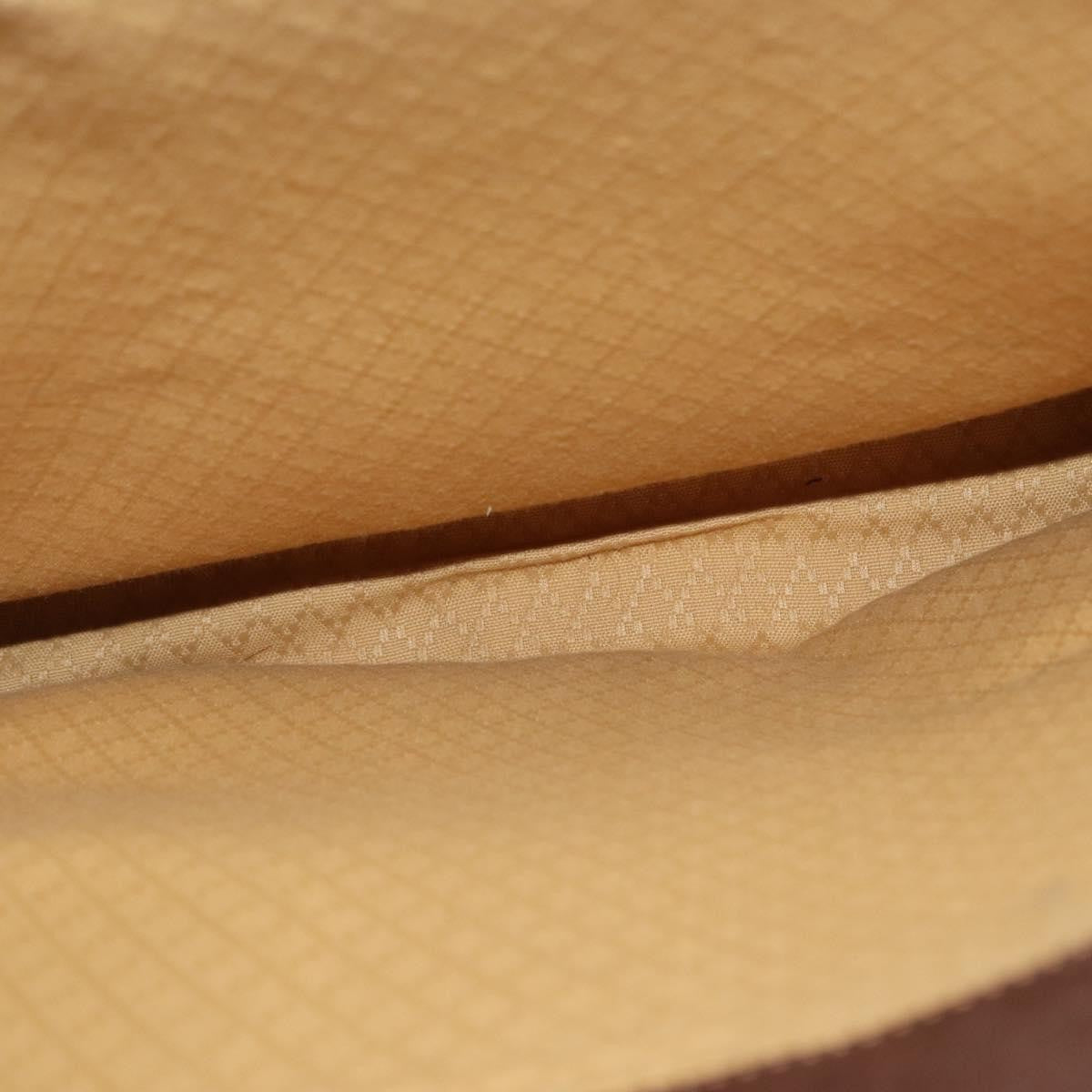 Gucci Vintage Web Sherry Line Handbag Suede, BROWN, SUEDE, Handbag