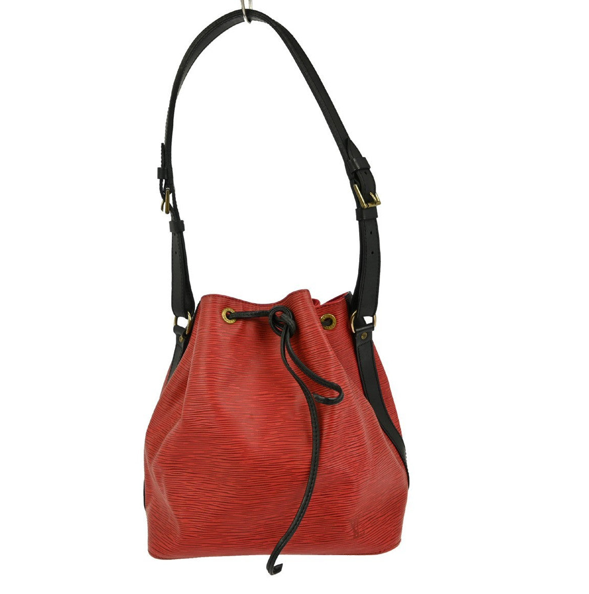 Louis Vuitton Bicolor Petit Noe Handbag Epi Leather, RED, LEATHER, Shoulder bag