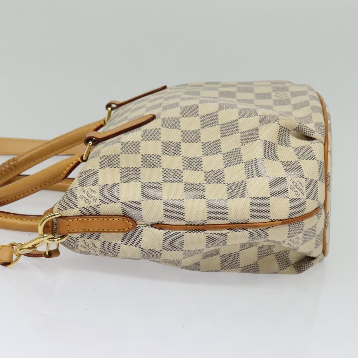 Louis Vuitton Riviera Handbag Damier, WHITE, CANVAS, Tote bag