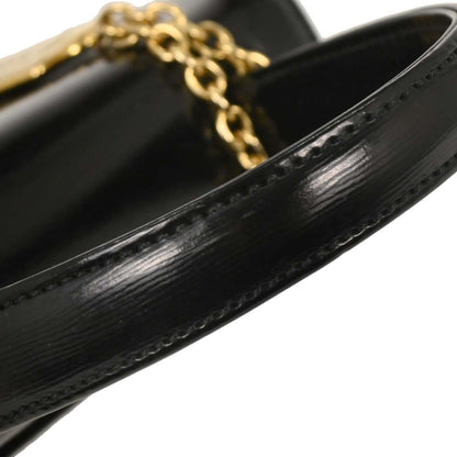 Saint Laurent Vintage Handbag Leather, BLACK, LEATHER, Handbag