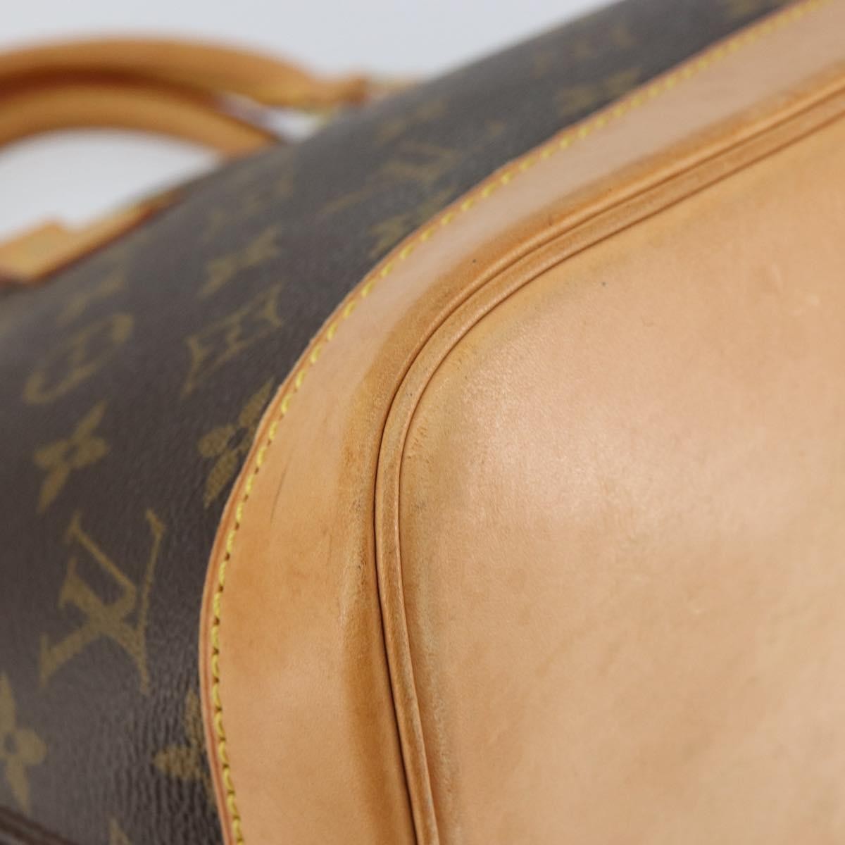Louis Vuitton Alma Handbag Monogram Canvas, BROWN, CANVAS, Handbag