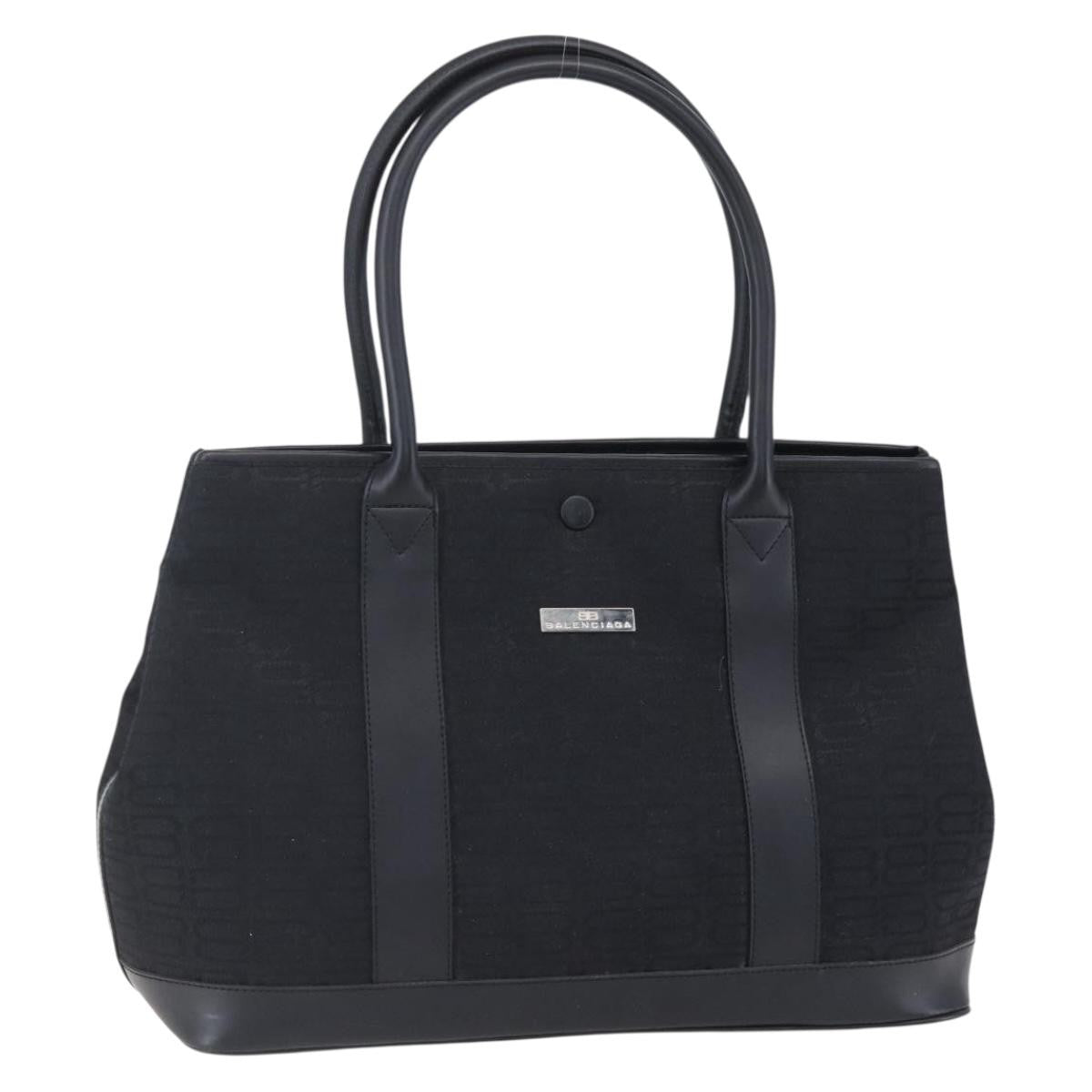 Balenciaga Vintage tote Canvas, BLACK, CANVAS, Tote bag