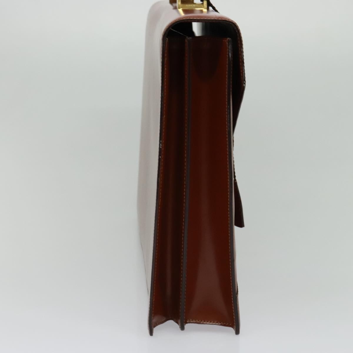 Loewe Anagram Business Leather, BROWN, LEATHER, Briefcase