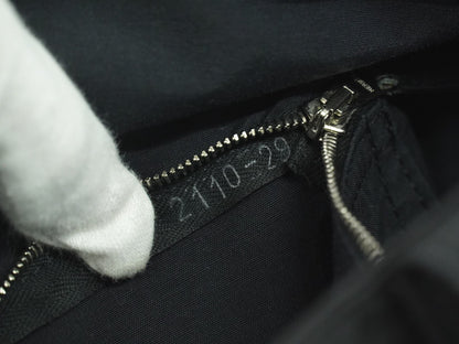 Hermes Acapulco Tote Toile and Leather, BLACK, CANVAS, Tote bag