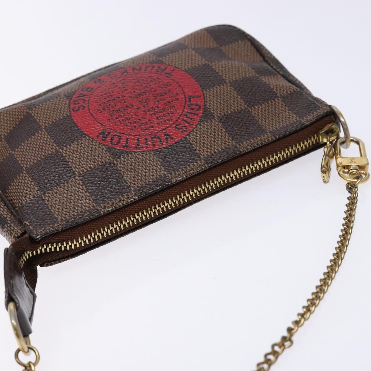 Louis Vuitton Pochette Accessoires Limited Edition Damier, BROWN, CANVAS, Clutche & pouche