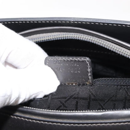 Christian Dior Vintage Handbag Leather, GRAY, LEATHER, Handbag