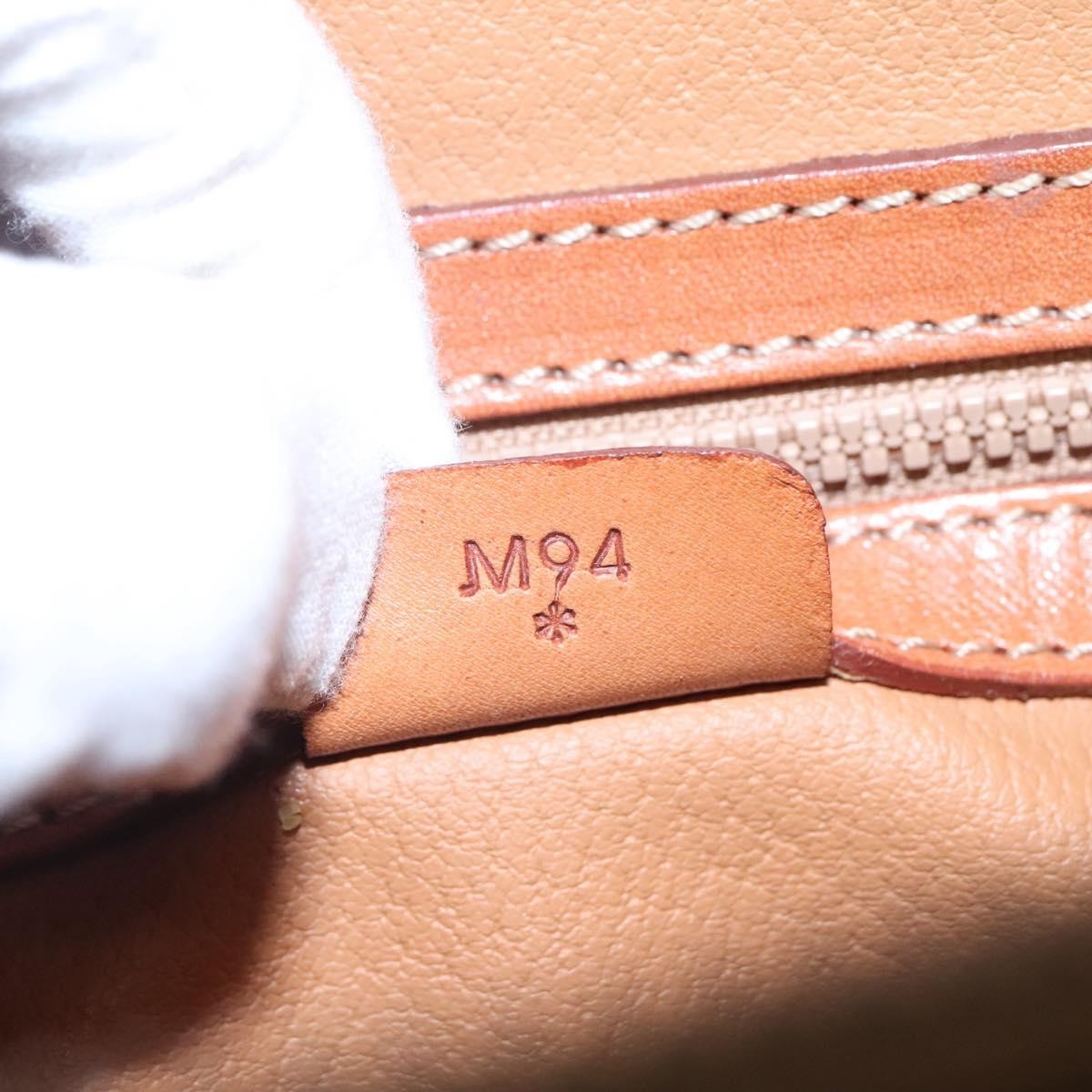 Celine Vintage Macadam Handbag Canvas and Leather, BROWN, CANVAS, Handbag