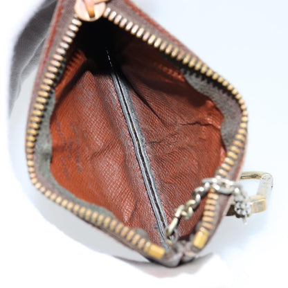 Louis Vuitton Pochette Clés Monogram Canvas, BROWN, CANVAS, Wallets