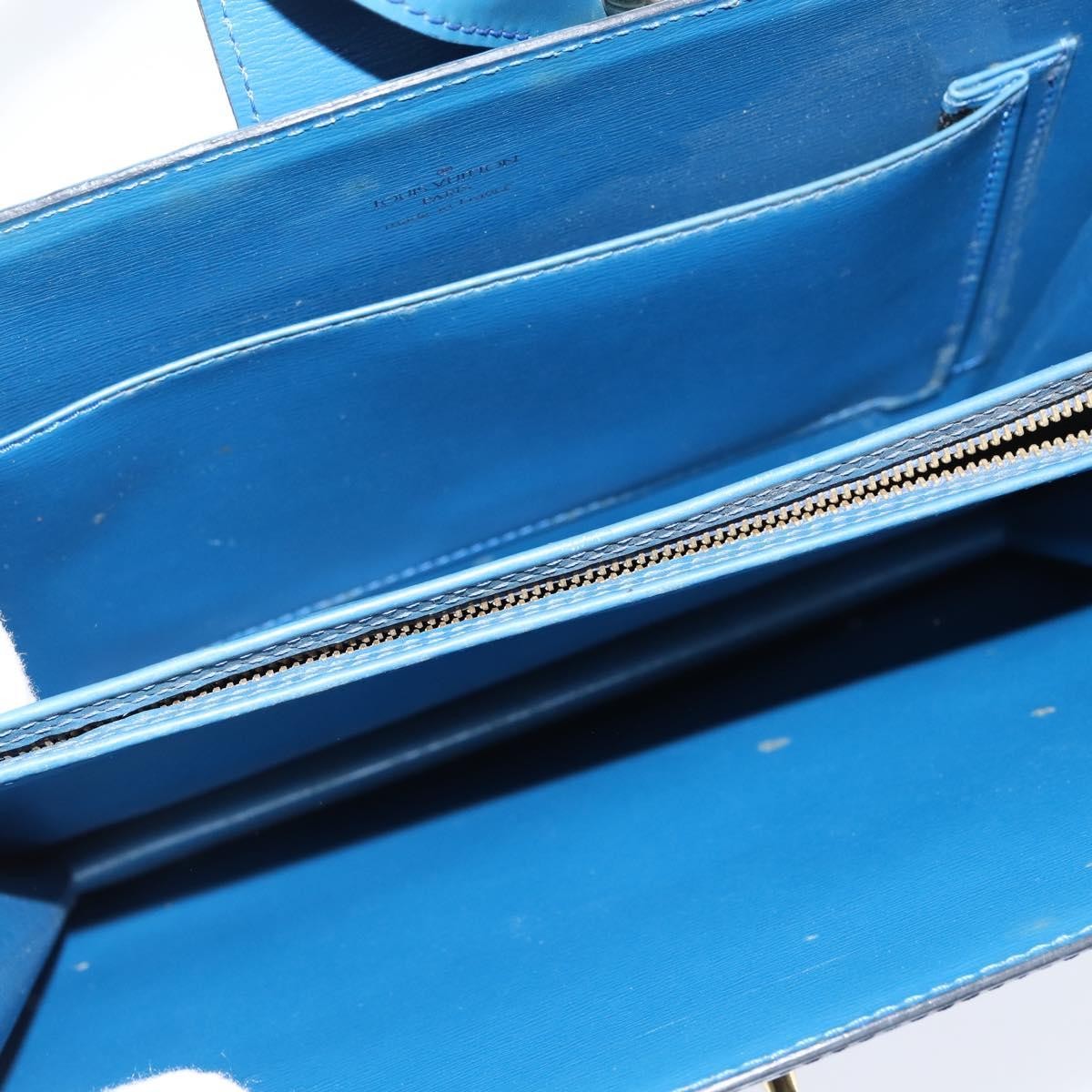 Louis Vuitton Capucines Shoulder Bag Epi Leather, BLUE, LEATHER, Shoulder bag