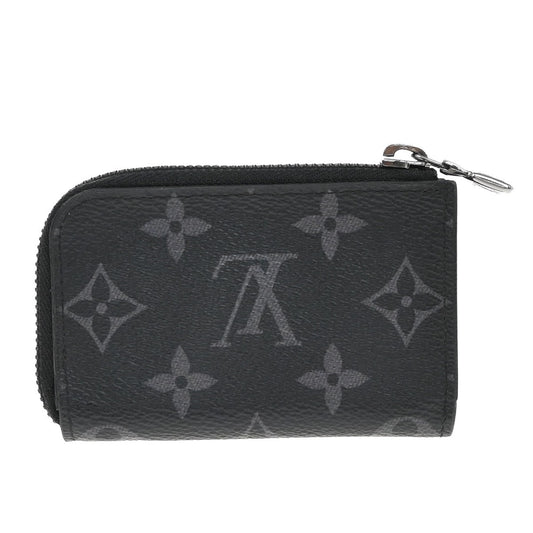Louis Vuitton Eclipse Porte Monnaie Monogram Canvas, BLACK, CANVAS, Wallets