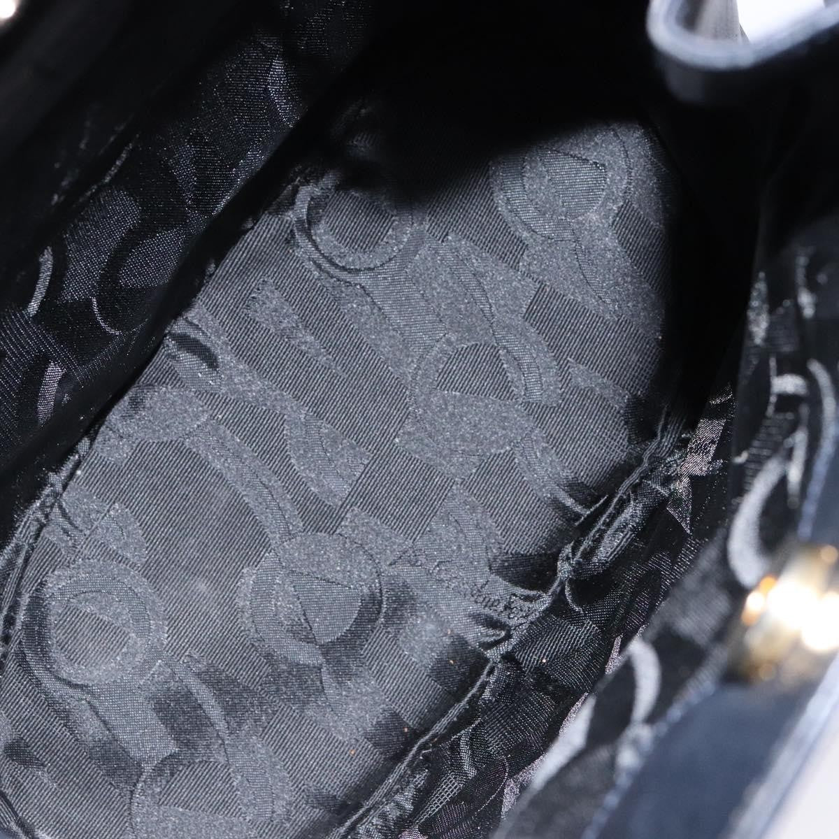 Salvatore Ferragamo Gancini Shoulder Bag Leather, BLACK, LEATHER, Shoulder bag