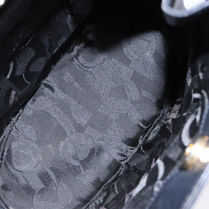 Salvatore Ferragamo Gancini Shoulder Bag Leather, BLACK, LEATHER, Shoulder bag