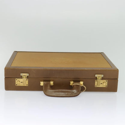 Loewe Anagram Business Leather, BEIGE, LEATHER, Briefcase