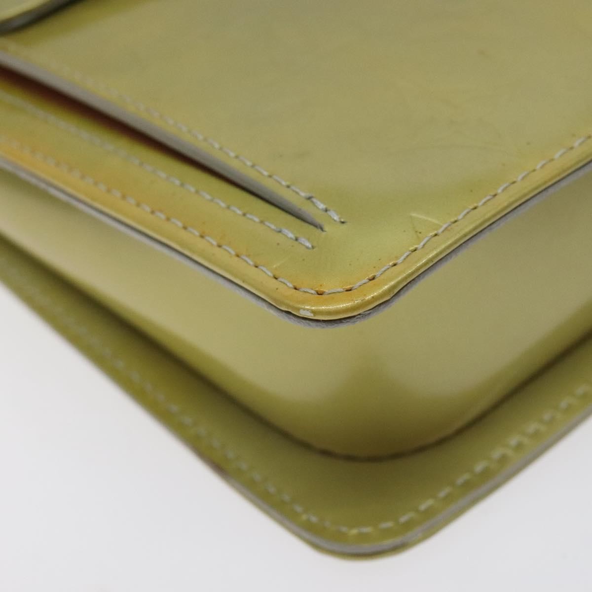 Louis Vuitton Mott Handbag Monogram Vernis, BEIGE, PATENT_LEATHER, Clutche & pouche