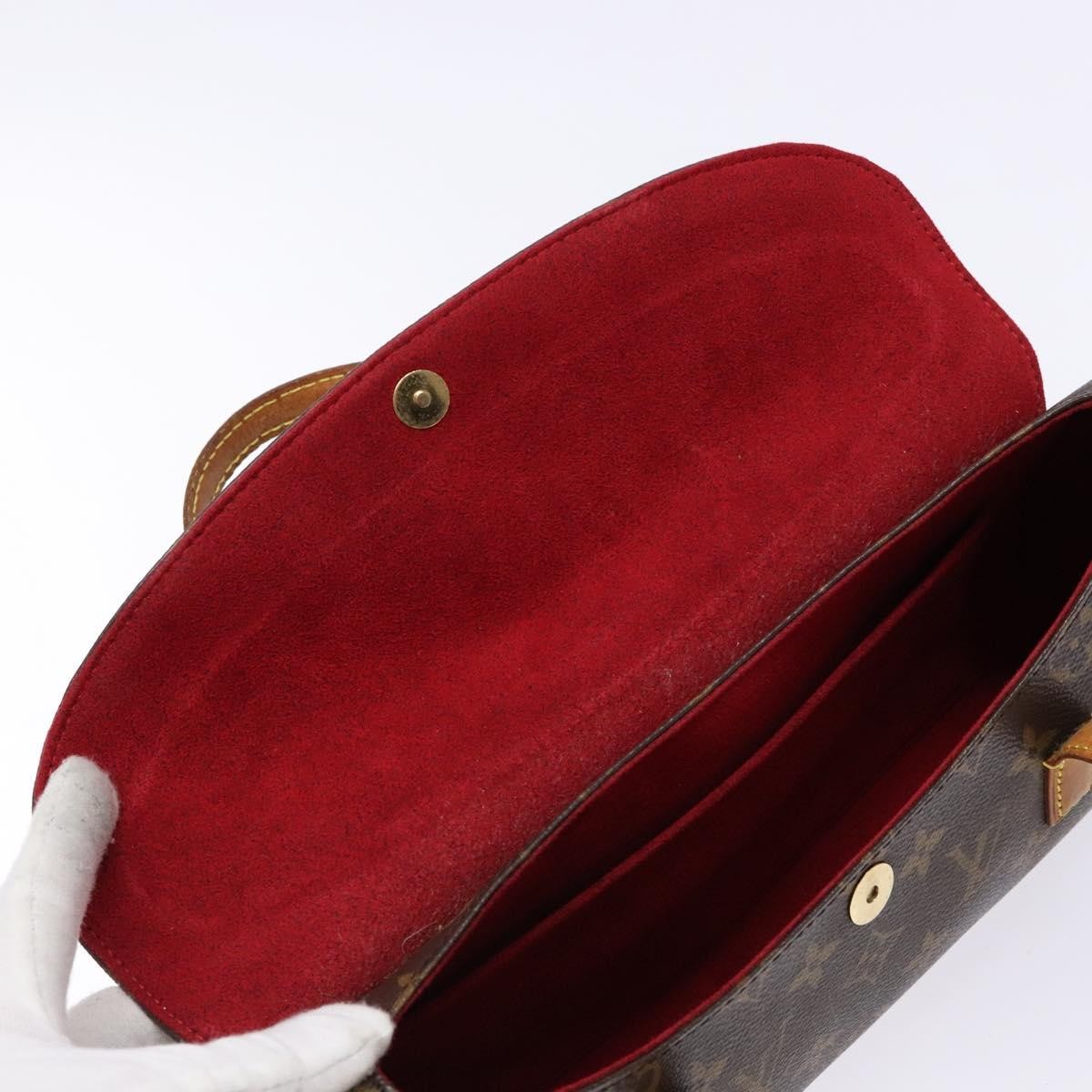 Louis Vuitton Sonatine Handbag Monogram Canvas, BROWN, CANVAS, Handbag