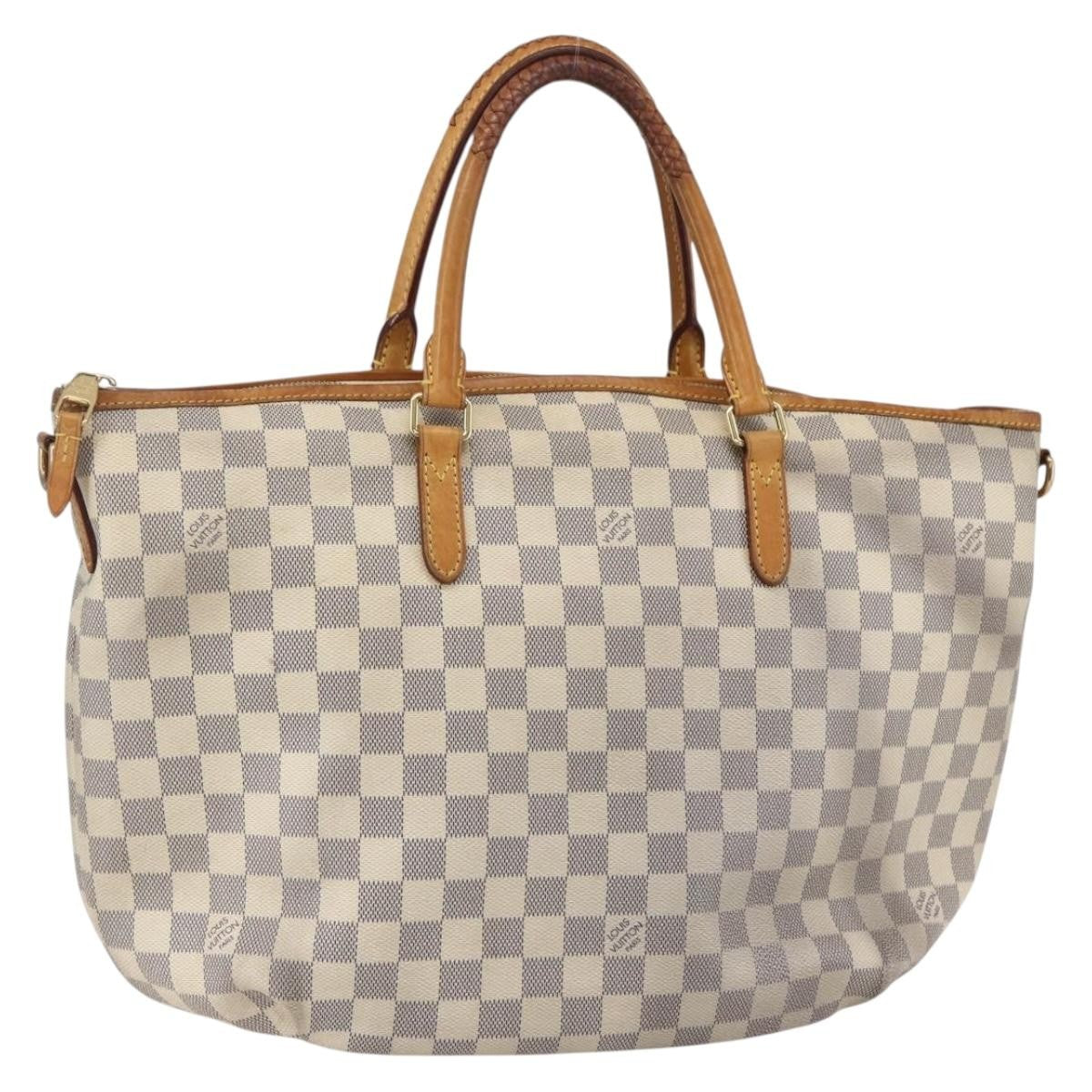 Louis Vuitton Riviera Handbag Damier, WHITE, CANVAS, Handbag