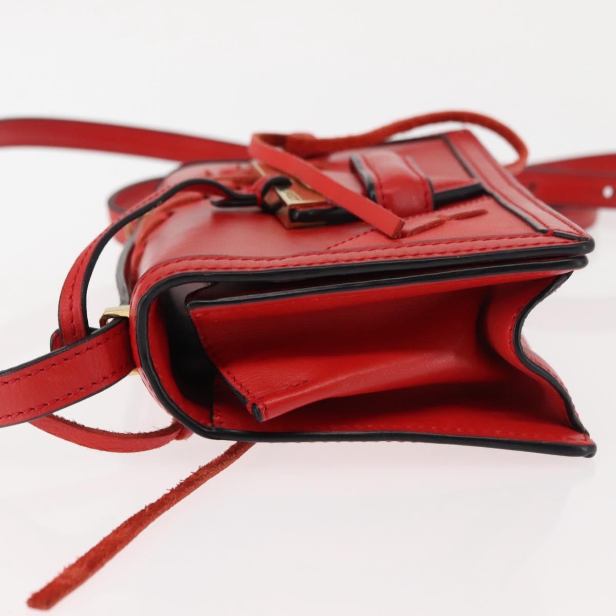 Loewe Barcelona Shoulder Bag Leather, RED, LEATHER, Shoulder bag