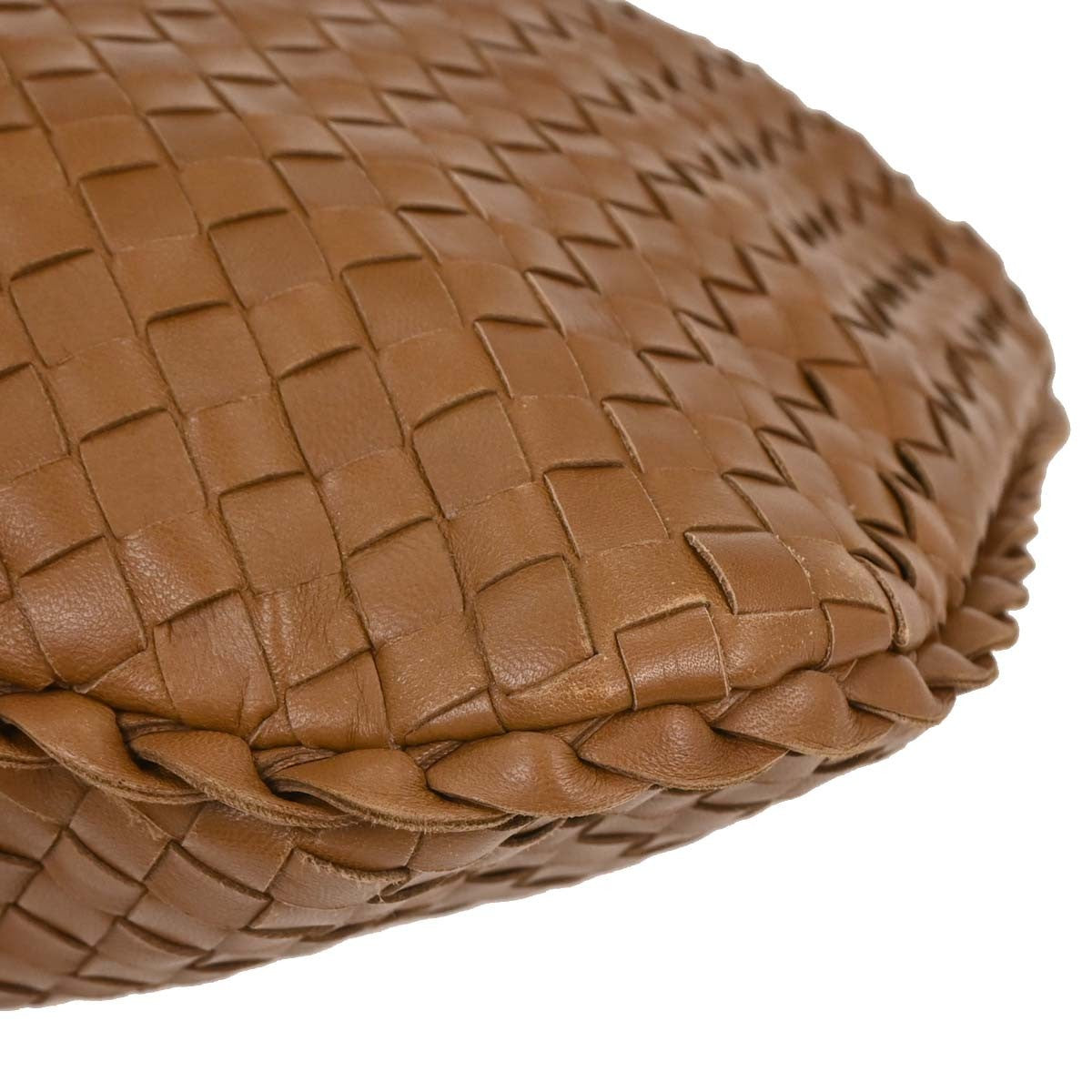 Bottega Veneta Veneta Hobo Intrecciato Nappa, BROWN, LEATHER, Handbag