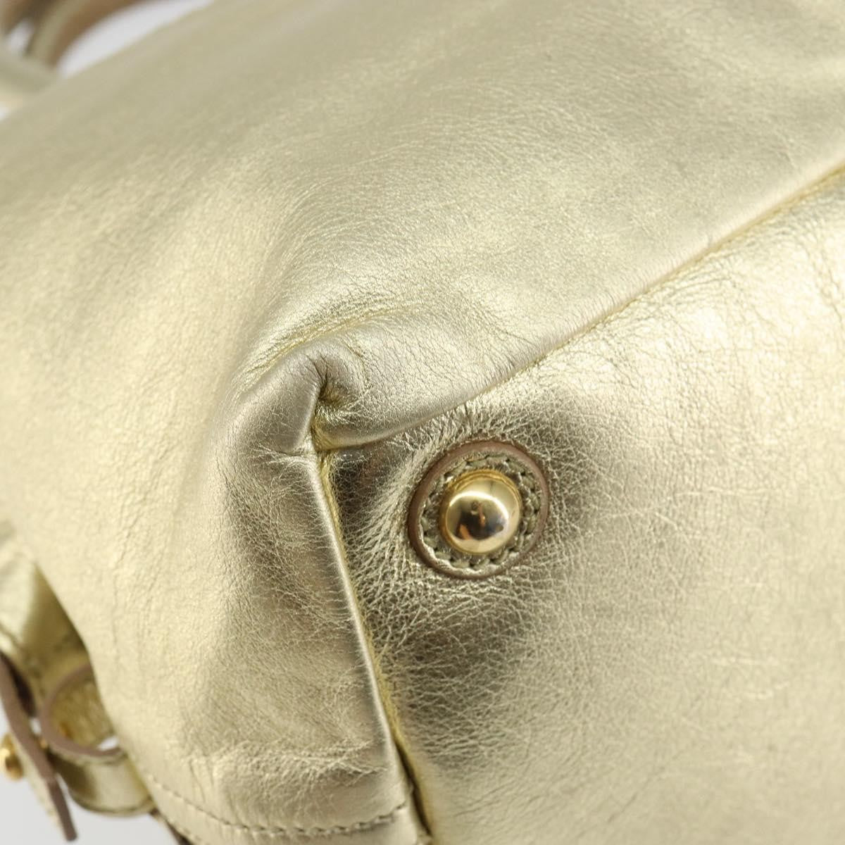 Saint Laurent Easy Y Bag Pebbled Leather, GOLD, LEATHER, Handbag