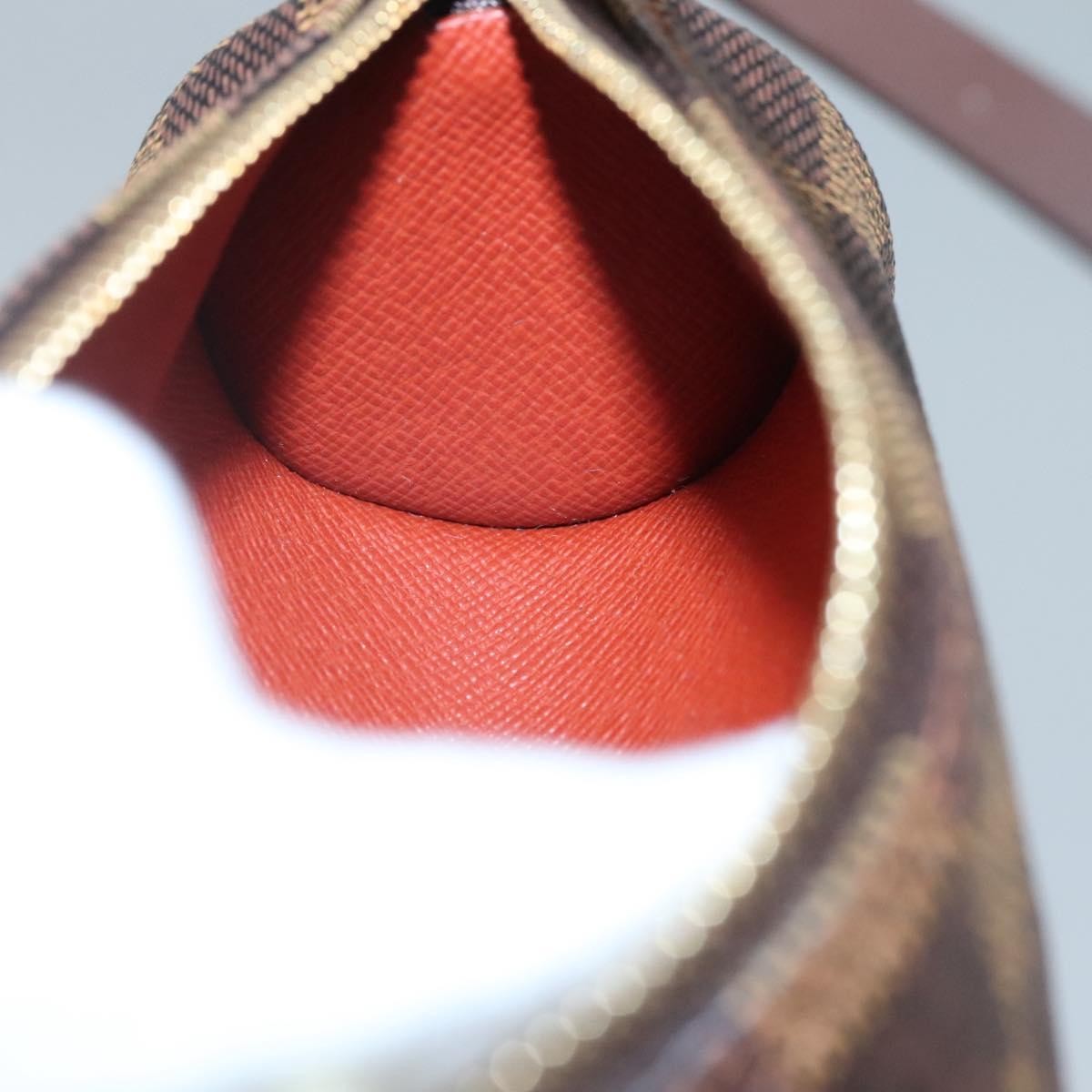 Louis Vuitton Papillon Pochette Damier, BROWN, CANVAS, Handbag