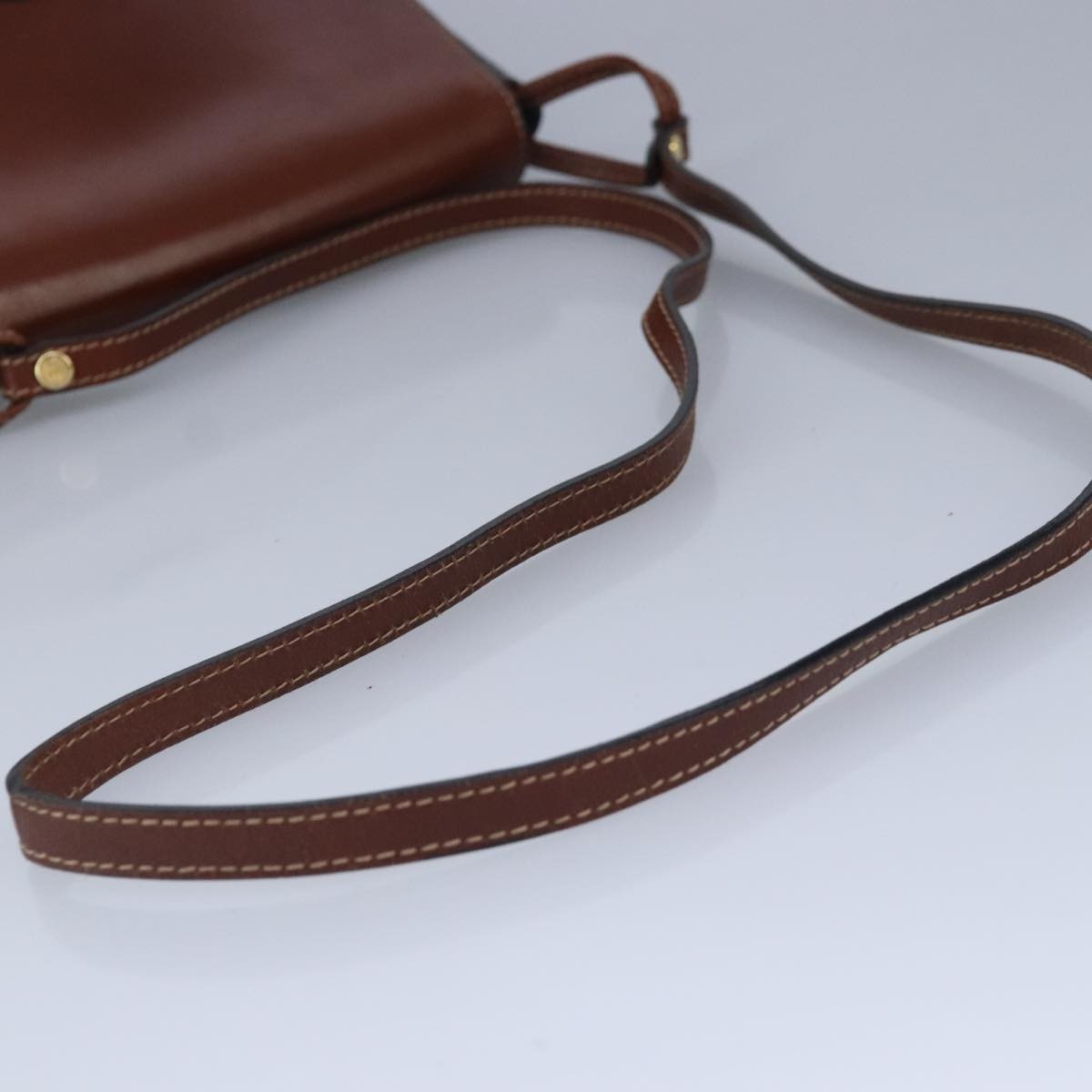 Bally Vintage Shoulder Bag Leather, Brown, Leather, Shoulder Bag