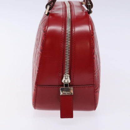 Salvatore Ferragamo Gancini Shoulder Bag Leather, RED, LEATHER, Shoulder bag
