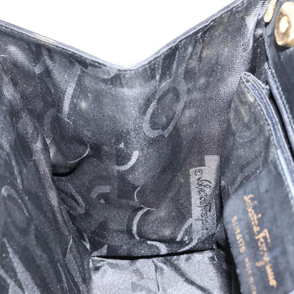 Salvatore Ferragamo Convertible Vara Bow Tote Leather, BLACK, LEATHER, Handbag