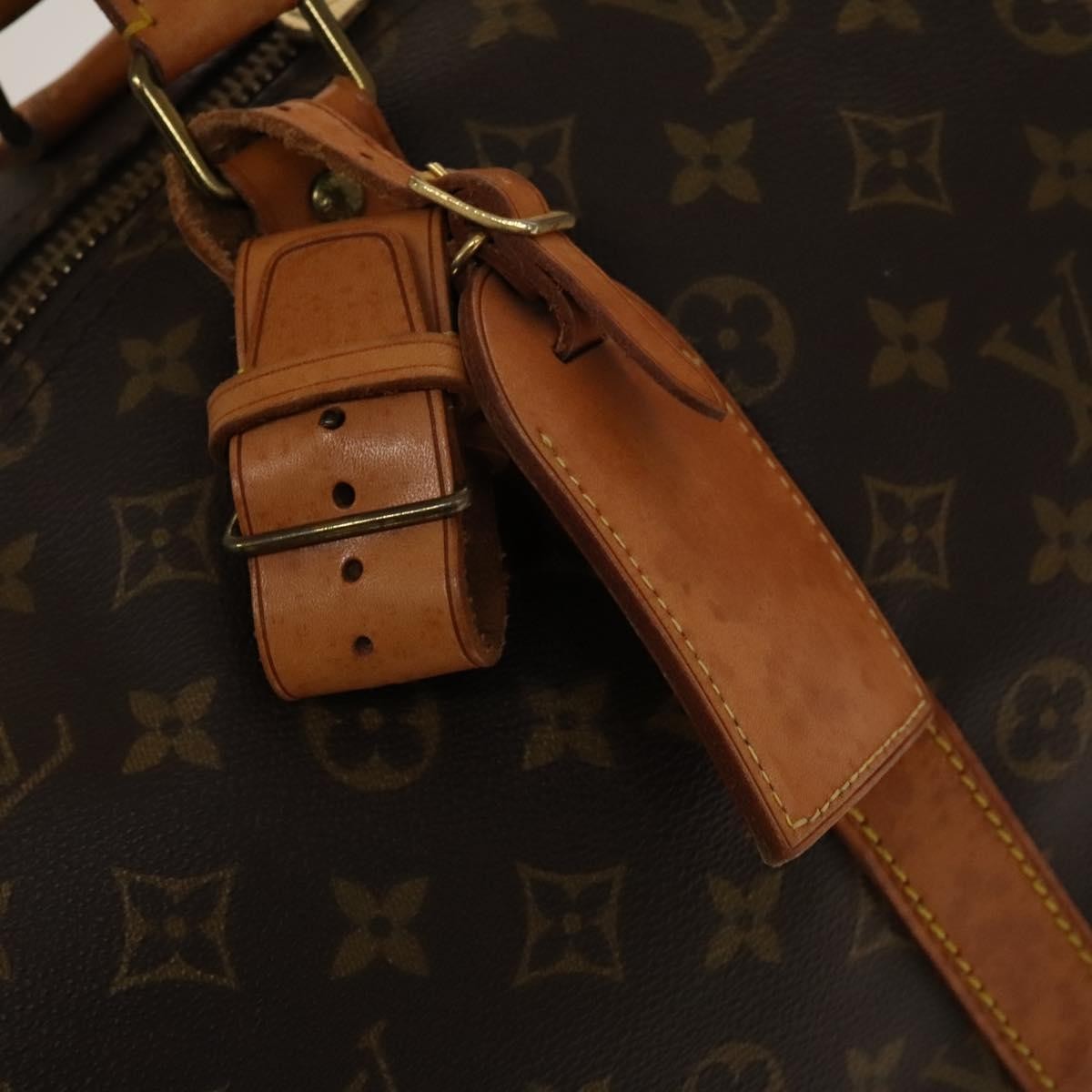 Louis Vuitton Keepall Bag Monogram Canvas, BROWN, CANVAS, Travel bag