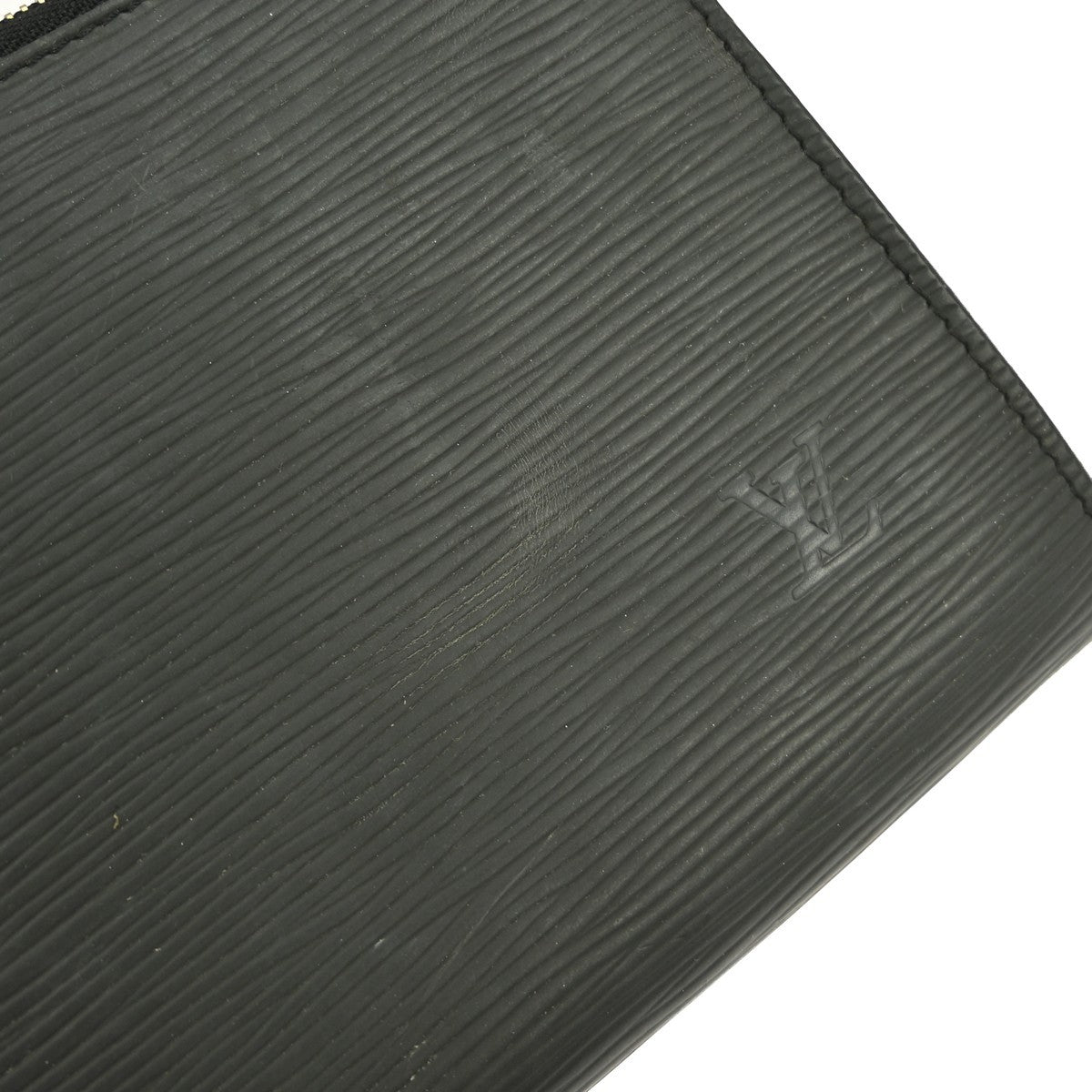 Louis Vuitton Pochette Accessoires Epi Leather, BLACK, LEATHER, Clutche & pouche