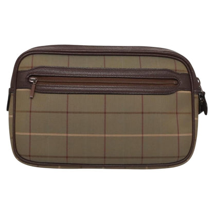 Burberry Nova check Pochette Canvas, BROWN, CANVAS, Clutche & pouche