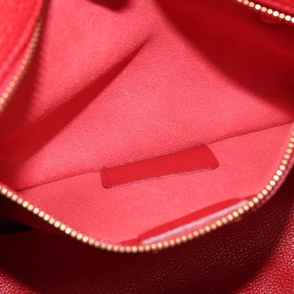 Salvatore Ferragamo Amy Tote Pebbled Leather, RED, LEATHER, Tote bag