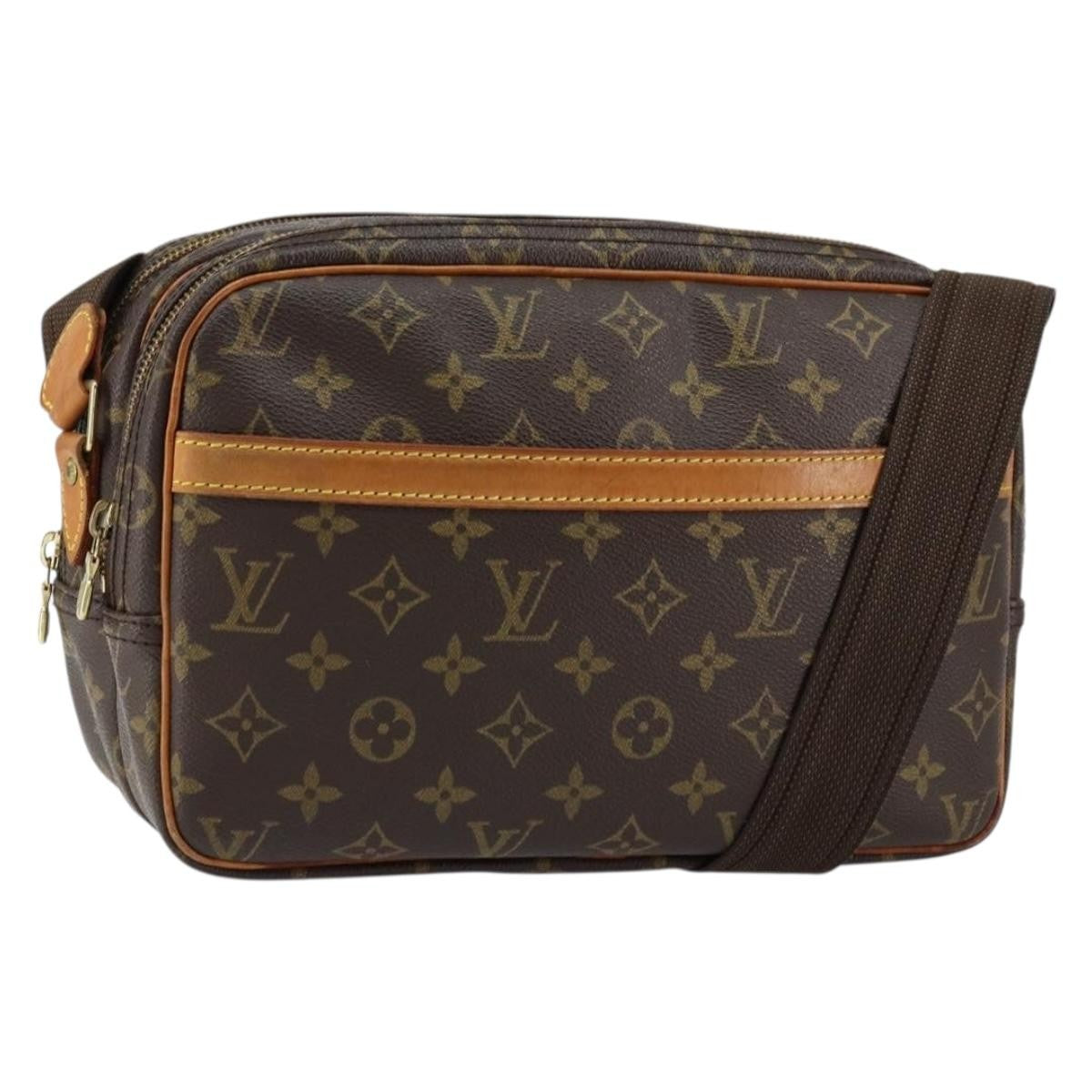 Louis Vuitton Reporter Bag Monogram Canvas, BROWN, CANVAS, Shoulder bag