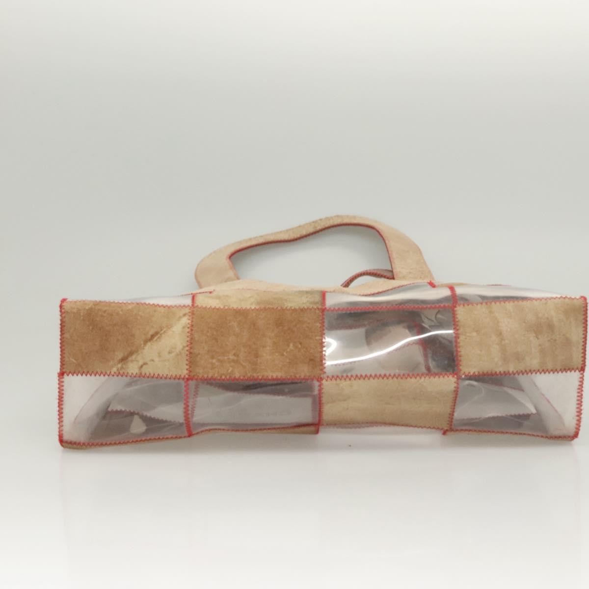 Chanel Naked Patchwork Tote PVC and Suede, BEIGE, SUEDE, Tote bag