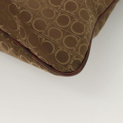 Salvatore Ferragamo Gancini Tote Gancini Canvas, BROWN, CANVAS, Tote bag