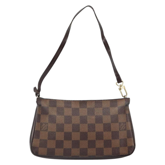 Louis Vuitton Navona Pochette Accessoires Damier, BROWN, CANVAS, Clutche & pouche